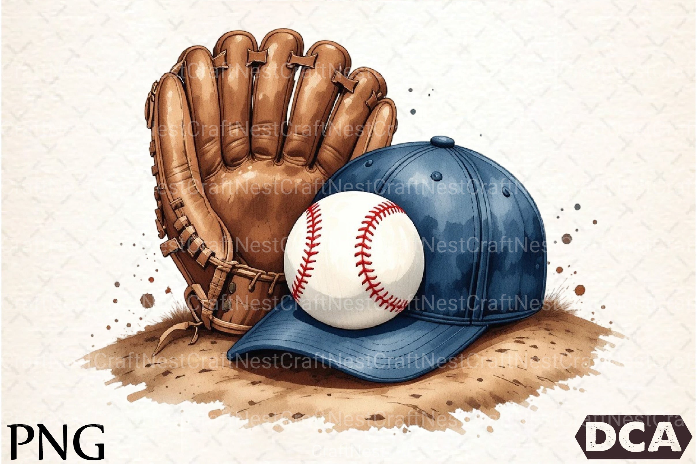 Baseball Glove Clipart Bundle - CraftNest - Digital Crafting and Art