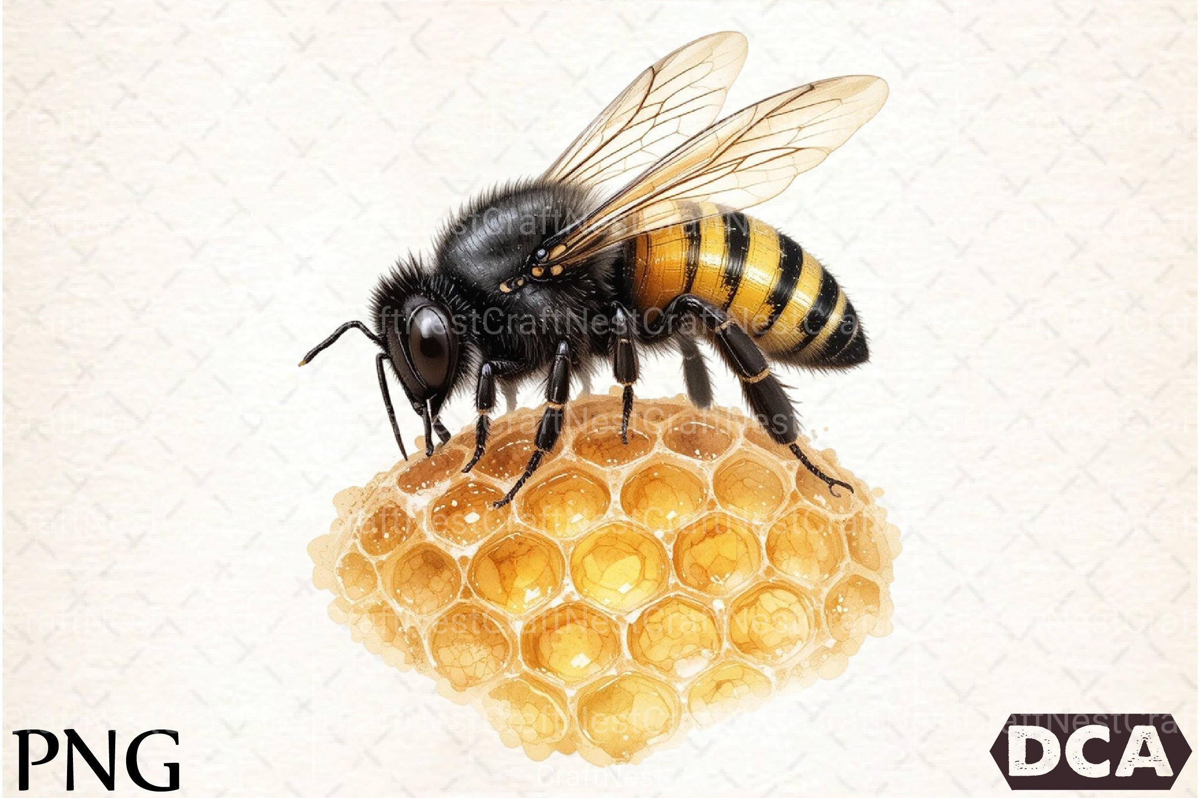 Honey Bee Clipart Bundle  99 - CraftNest - Digital Crafting and Art