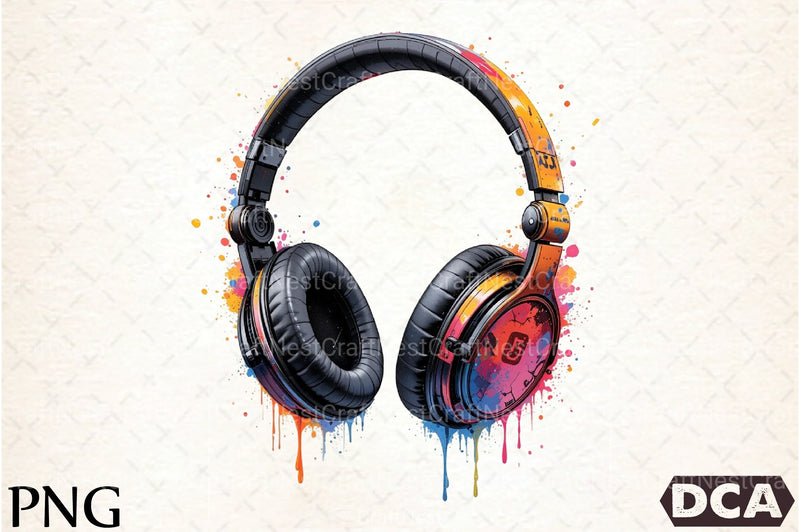 Vibrant Headphones Clipart Bundle - CraftNest - Digital Crafting and Art