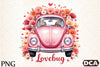 Love Bug Floral Car Clipart Bundle