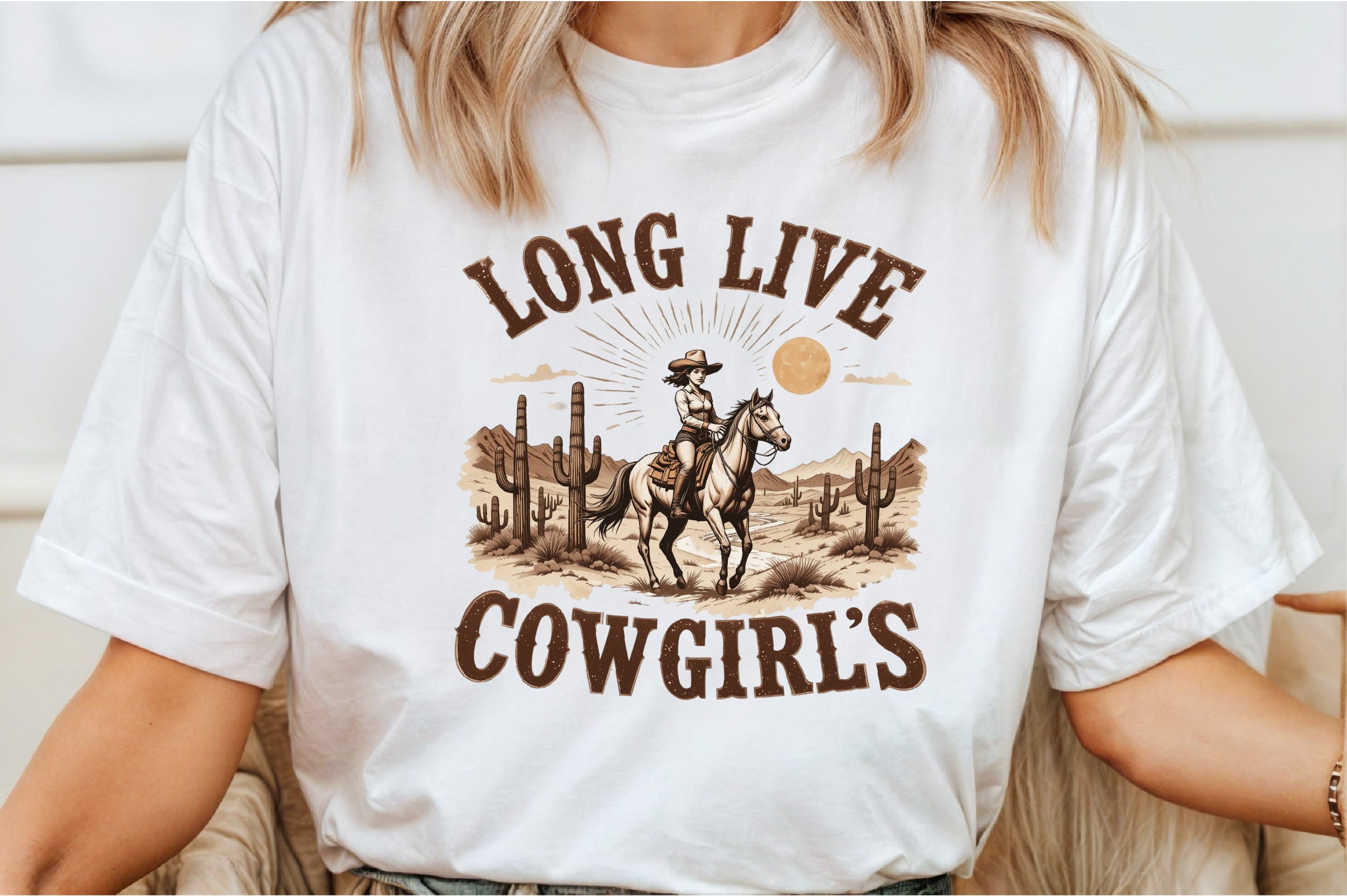 Retro Cowgirls Vintage Clipart Bundle