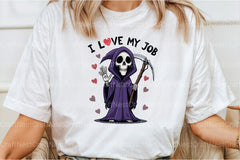 I Love My Job Reaper Cartoon Clipart Bundle - CraftNest - Digital Crafting and Art