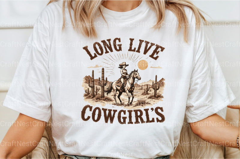 Retro Cowgirls Vintage Clipart Bundle - CraftNest - Digital Crafting and Art