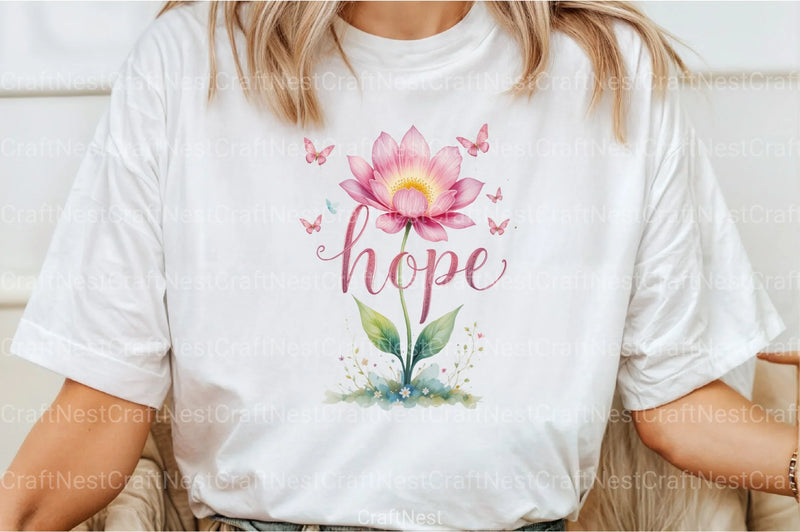 Hope Floral Clipart Bundle - CraftNest - Digital Crafting and Art