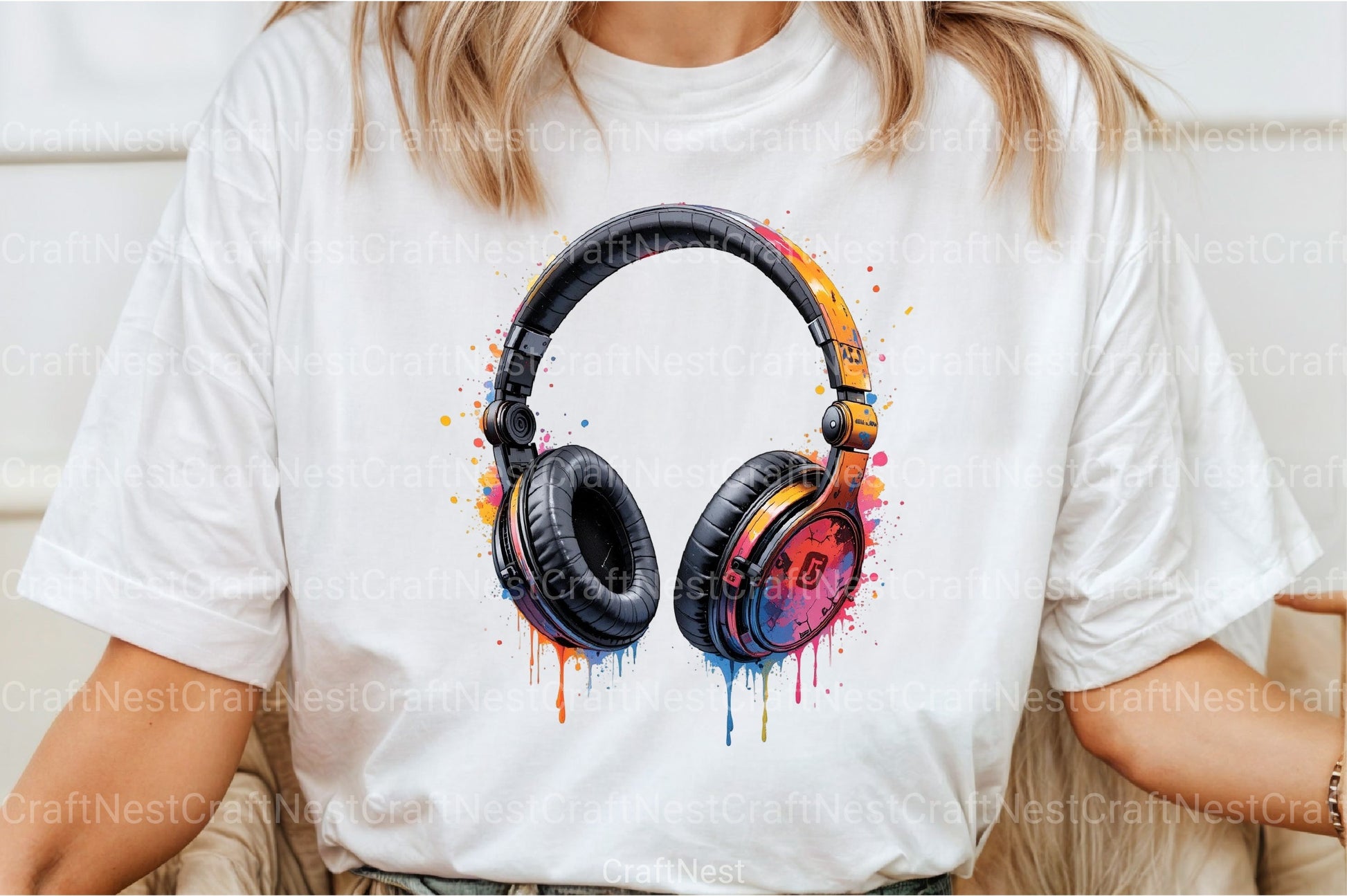 Vibrant Headphones Clipart Bundle - CraftNest - Digital Crafting and Art