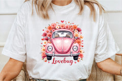 Love Bug Floral Car Clipart Bundle - CraftNest - Digital Crafting and Art