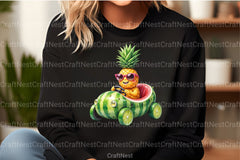 Summer Pineapple Car Clipart Bundle - CraftNest - Digital Crafting and Art