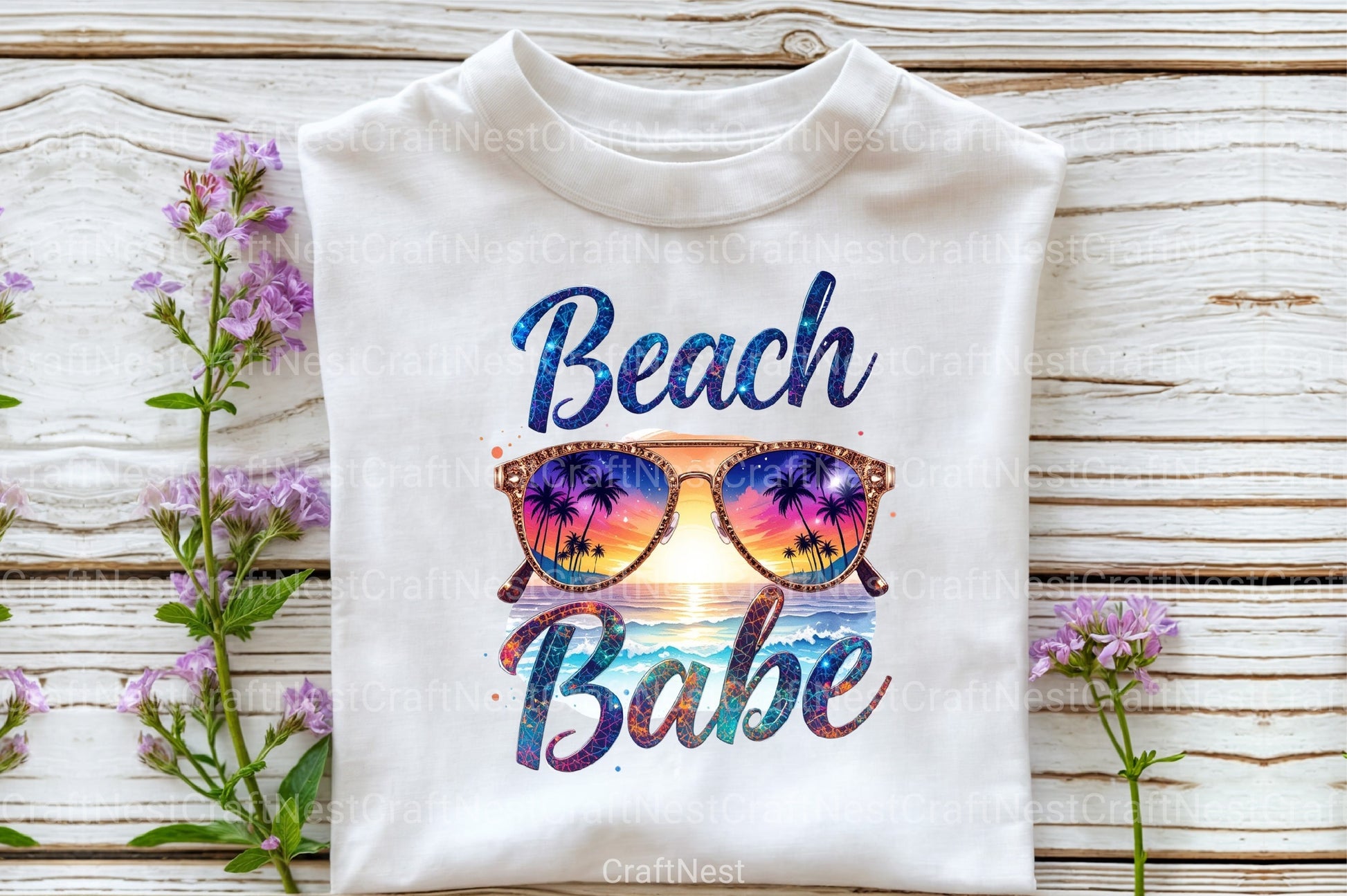 Beach Babe Summer Clipart Bundle - CraftNest - Digital Crafting and Art