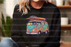 Happy Summer Van Clipart Bundle - CraftNest - Digital Crafting and Art