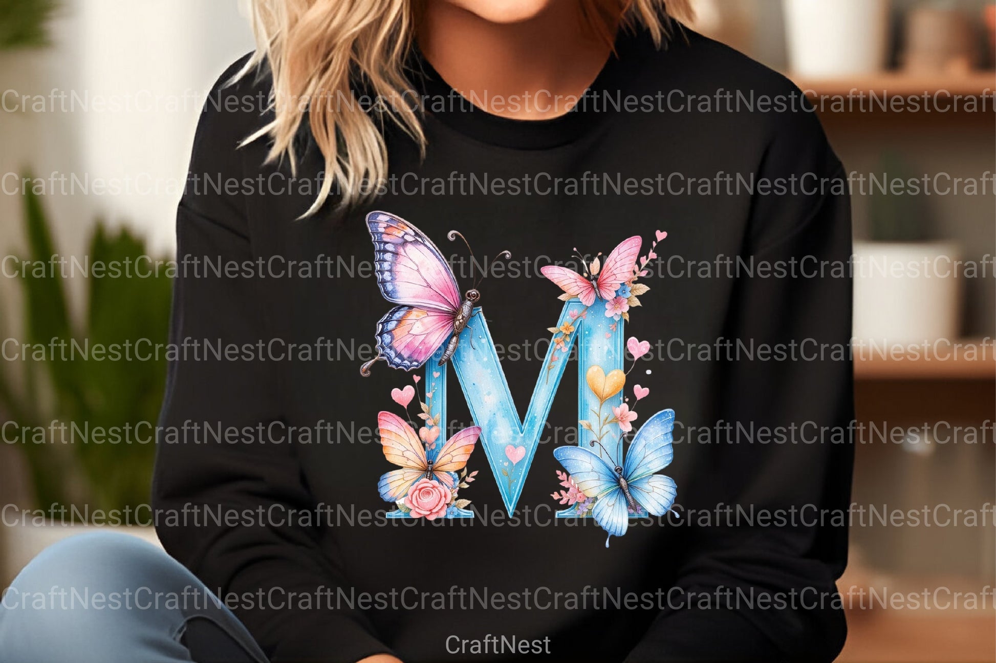 Butterfly Letter "M" Clipart Bundle - CraftNest - Digital Crafting and Art
