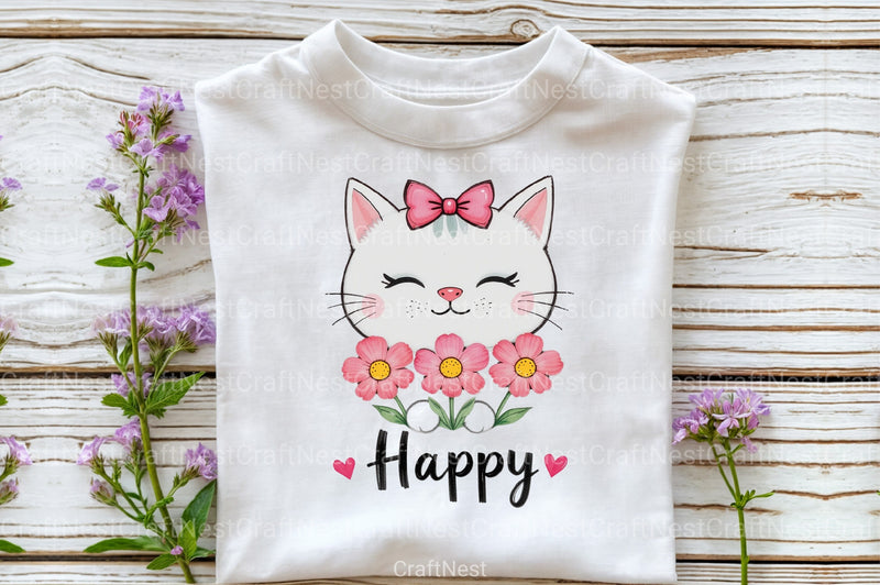 Cat Happy Clipart Bundle - CraftNest - Digital Crafting and Art