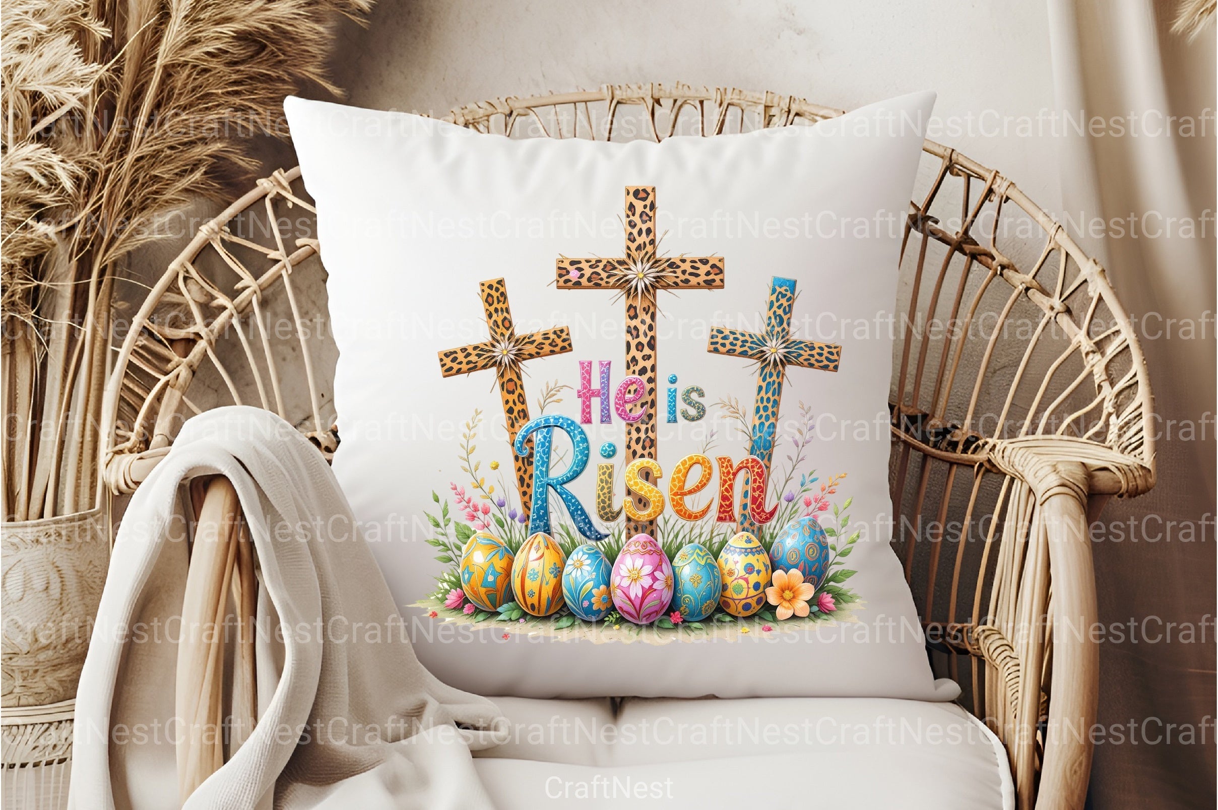 He Is Risen Cross Clipart Bundle - CraftNest - Digital Crafting and Art