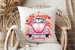 Love Bug Floral Car Clipart Bundle - CraftNest - Digital Crafting and Art