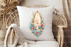 Colorful Floral Surfboard Clipart Bundle - CraftNest - Digital Crafting and Art