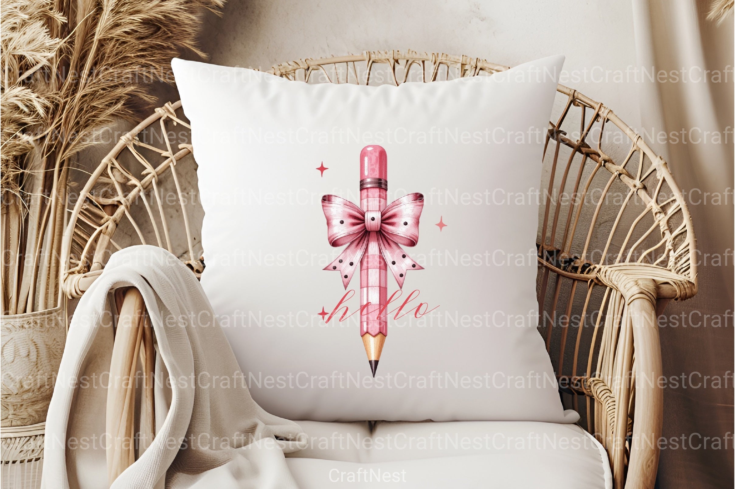 Pencil Bow Clipart Bundle - CraftNest - Digital Crafting and Art