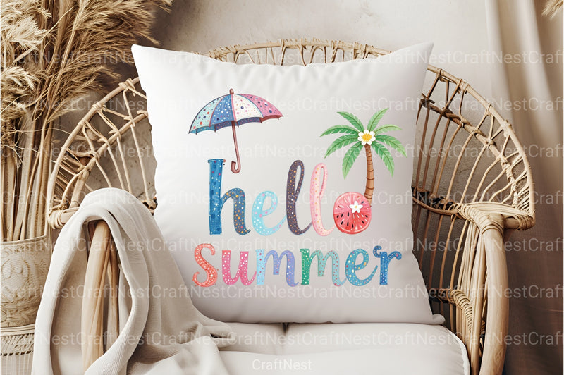 Hello Summer Clipart Bundle 6 - CraftNest - Digital Crafting and Art