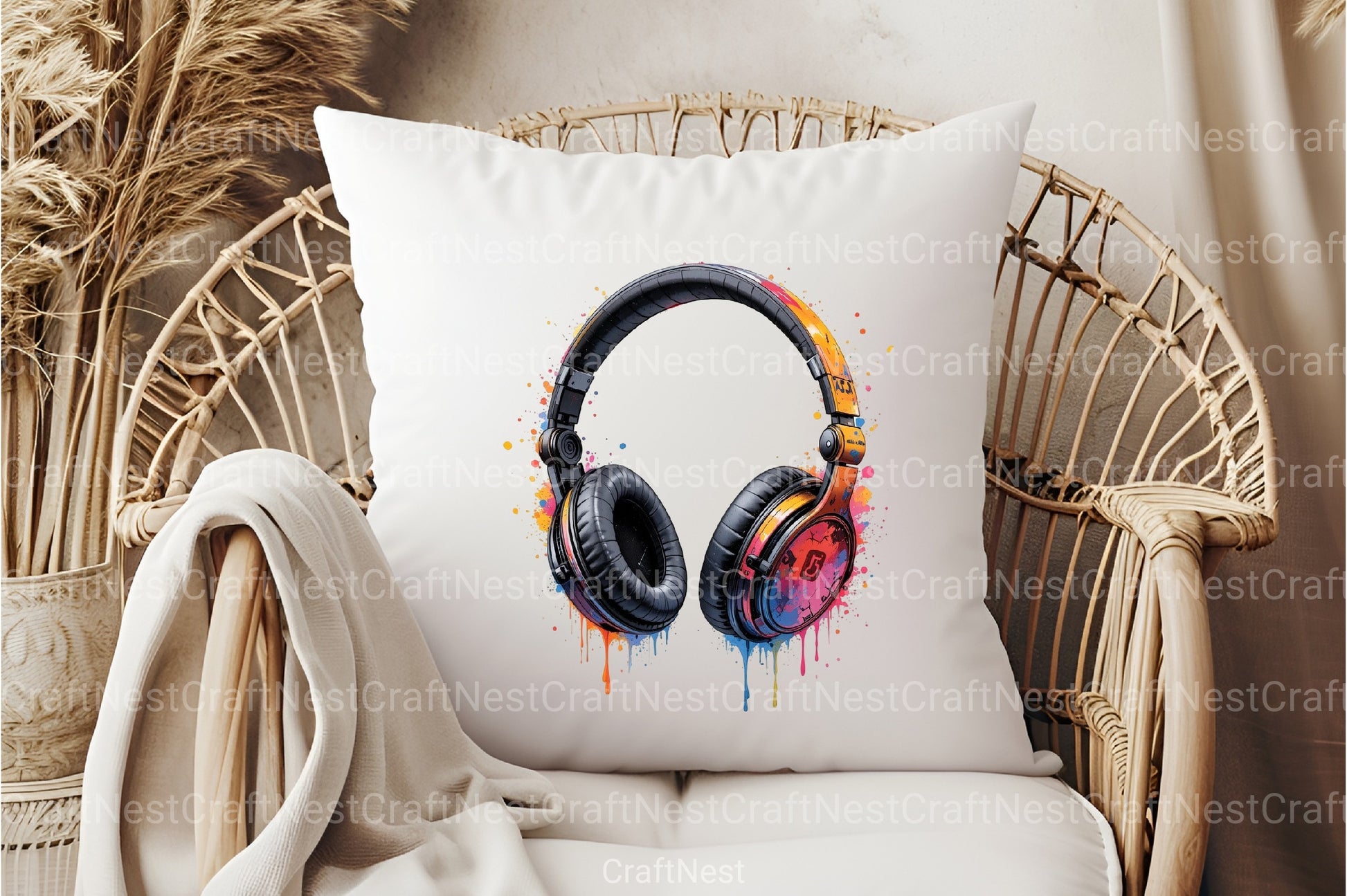 Vibrant Headphones Clipart Bundle - CraftNest - Digital Crafting and Art