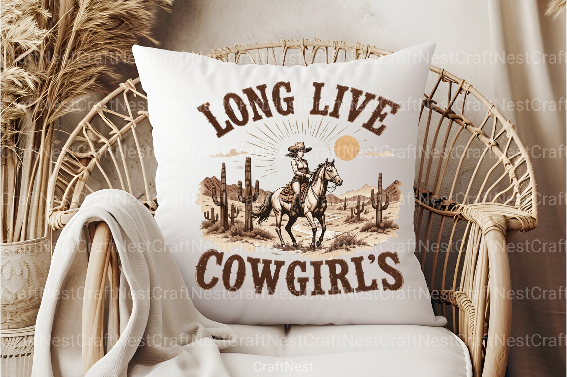 Retro Cowgirls Vintage Clipart Bundle - CraftNest - Digital Crafting and Art