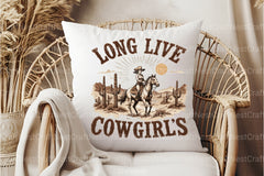 Retro Cowgirls Vintage Clipart Bundle - CraftNest - Digital Crafting and Art