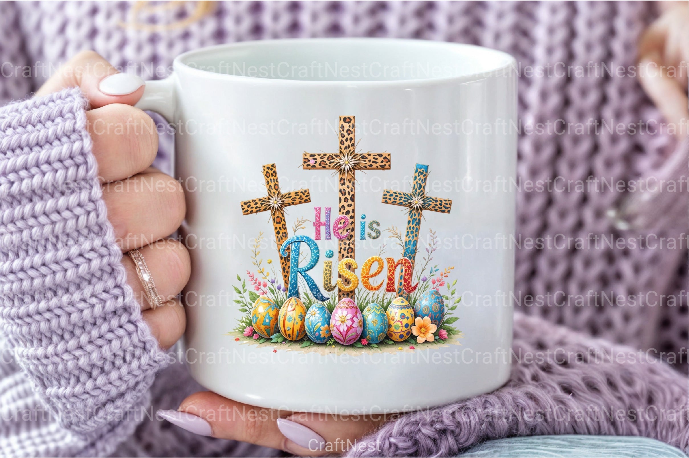 He Is Risen Cross Clipart Bundle - CraftNest - Digital Crafting and Art