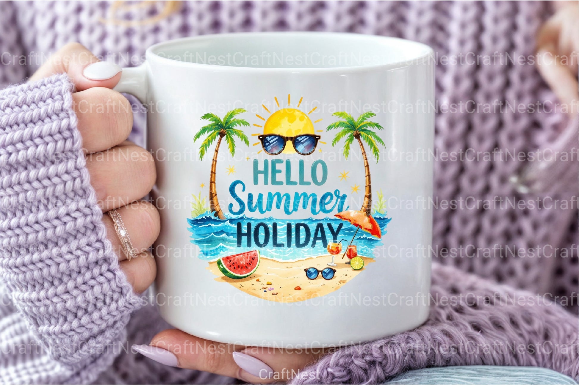 Hallo Summer Holiday Clipart Bundle - CraftNest - Digital Crafting and Art