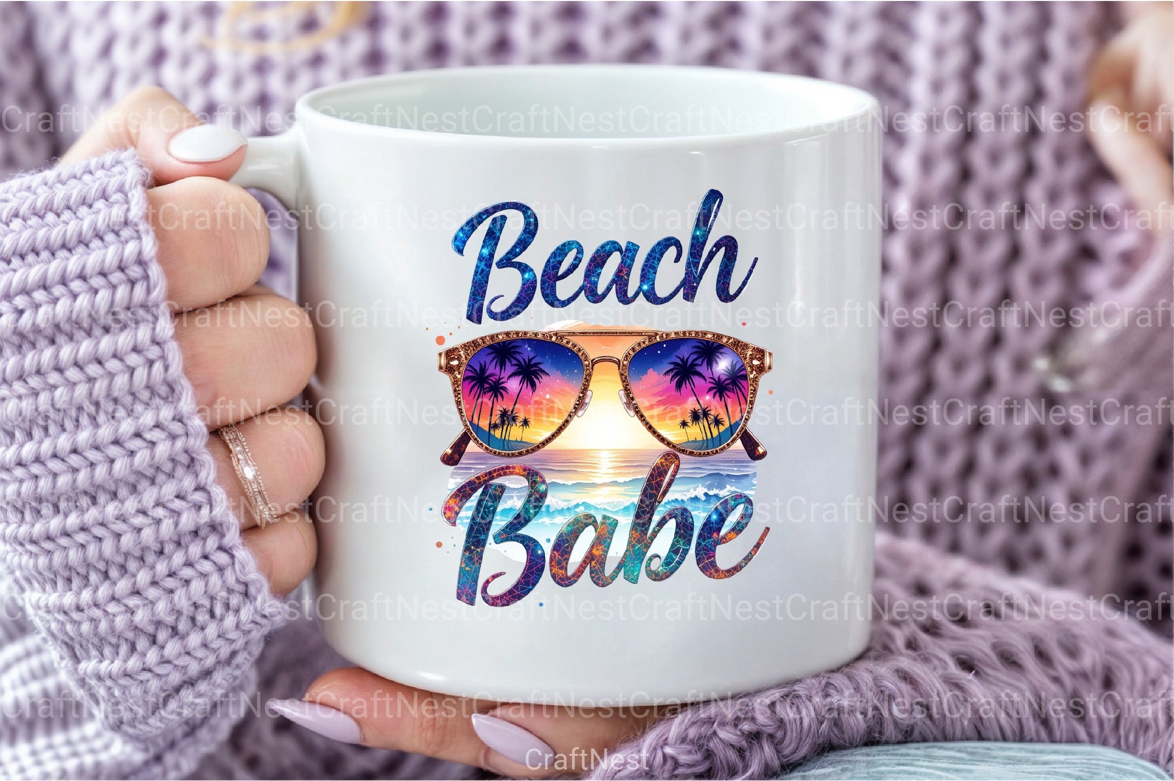 Beach Babe Summer Clipart Bundle - CraftNest - Digital Crafting and Art