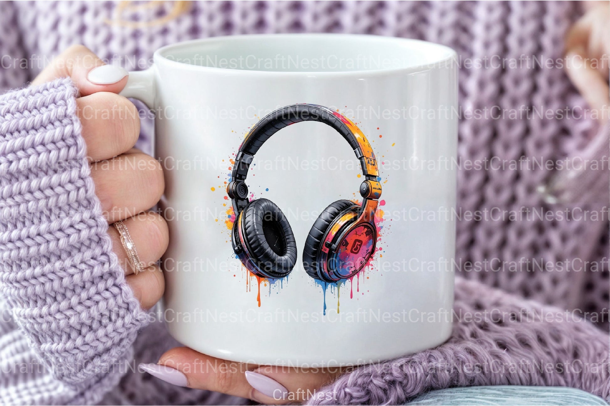 Vibrant Headphones Clipart Bundle - CraftNest - Digital Crafting and Art