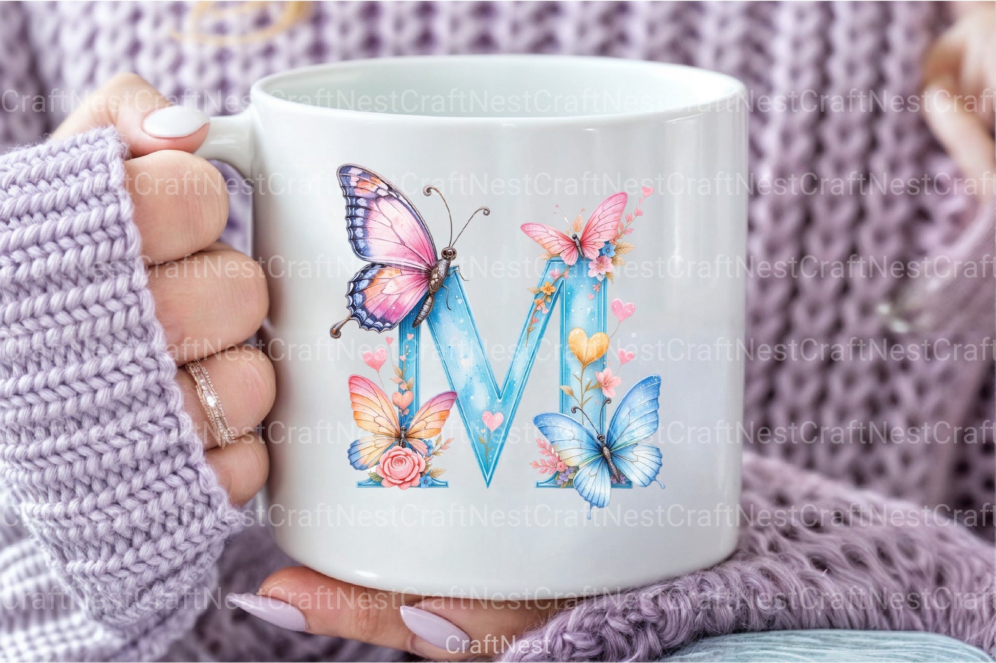 Butterfly Letter "M" Clipart Bundle - CraftNest - Digital Crafting and Art
