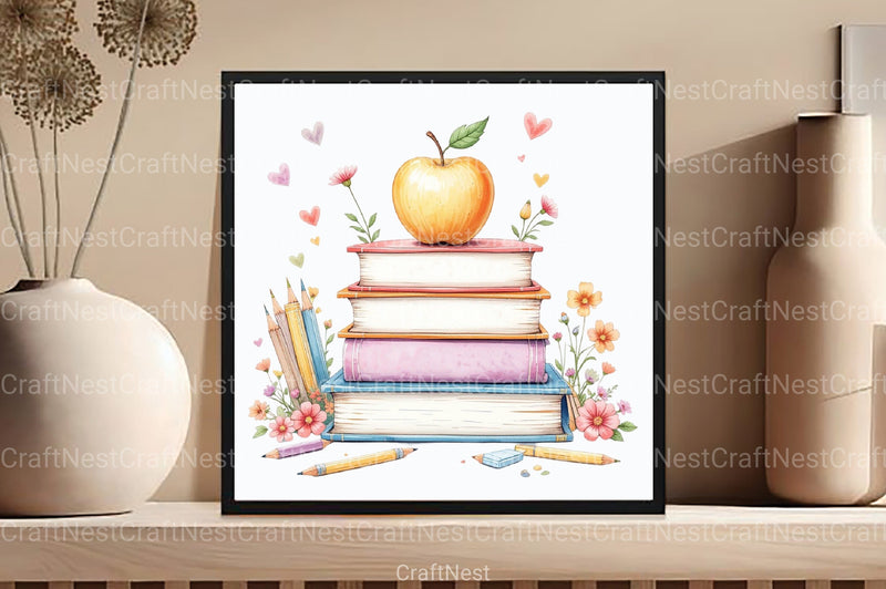 Fotos Livros Clipart Bundle - CraftNest - Digital Crafting and Art