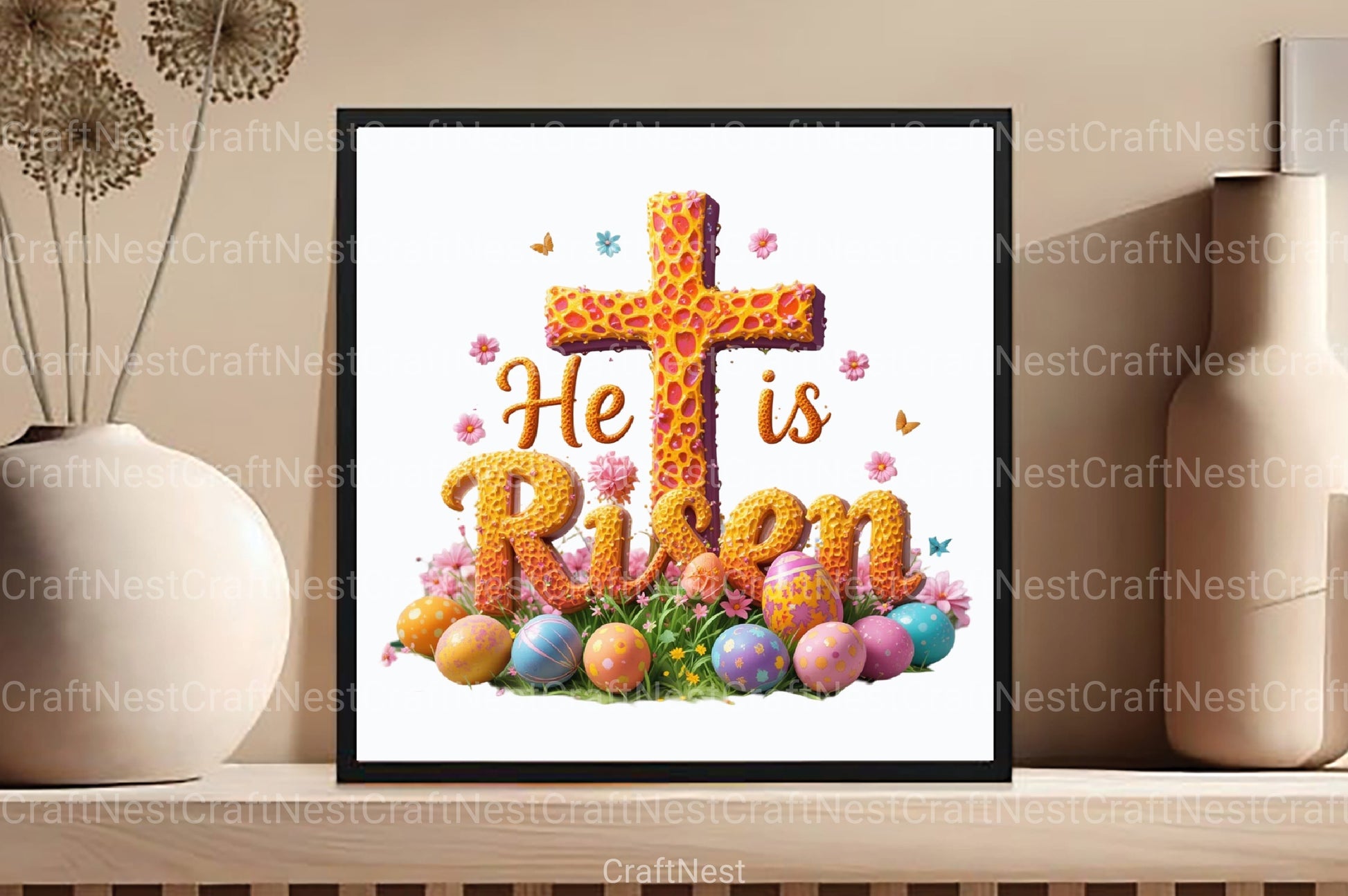 He Is Risen Cross Clipart Bundle 66 - CraftNest - Digital Crafting and Art