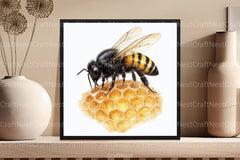 Honey Bee Clipart Bundle  99 - CraftNest - Digital Crafting and Art