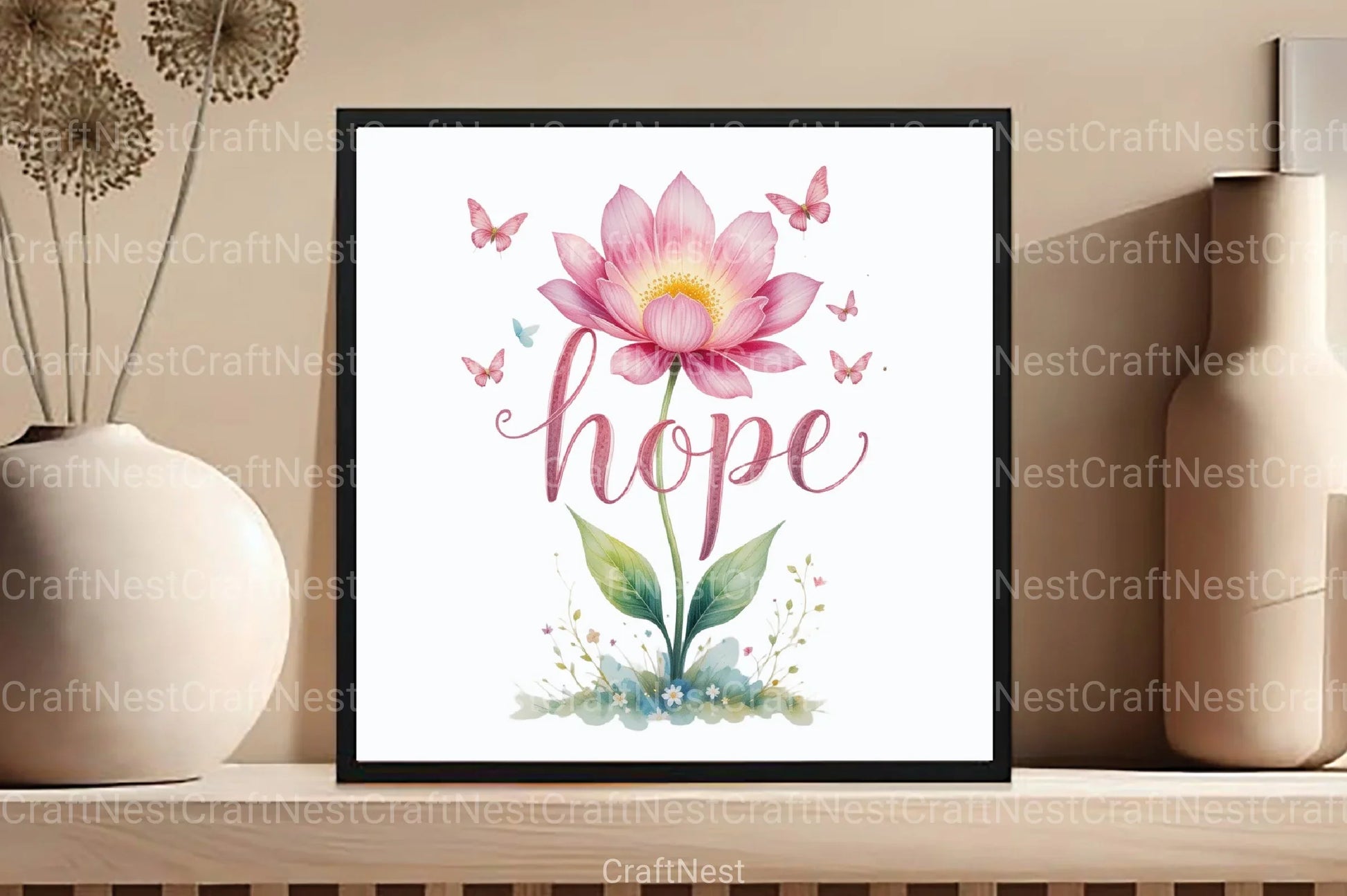 Hope Floral Clipart Bundle - CraftNest - Digital Crafting and Art