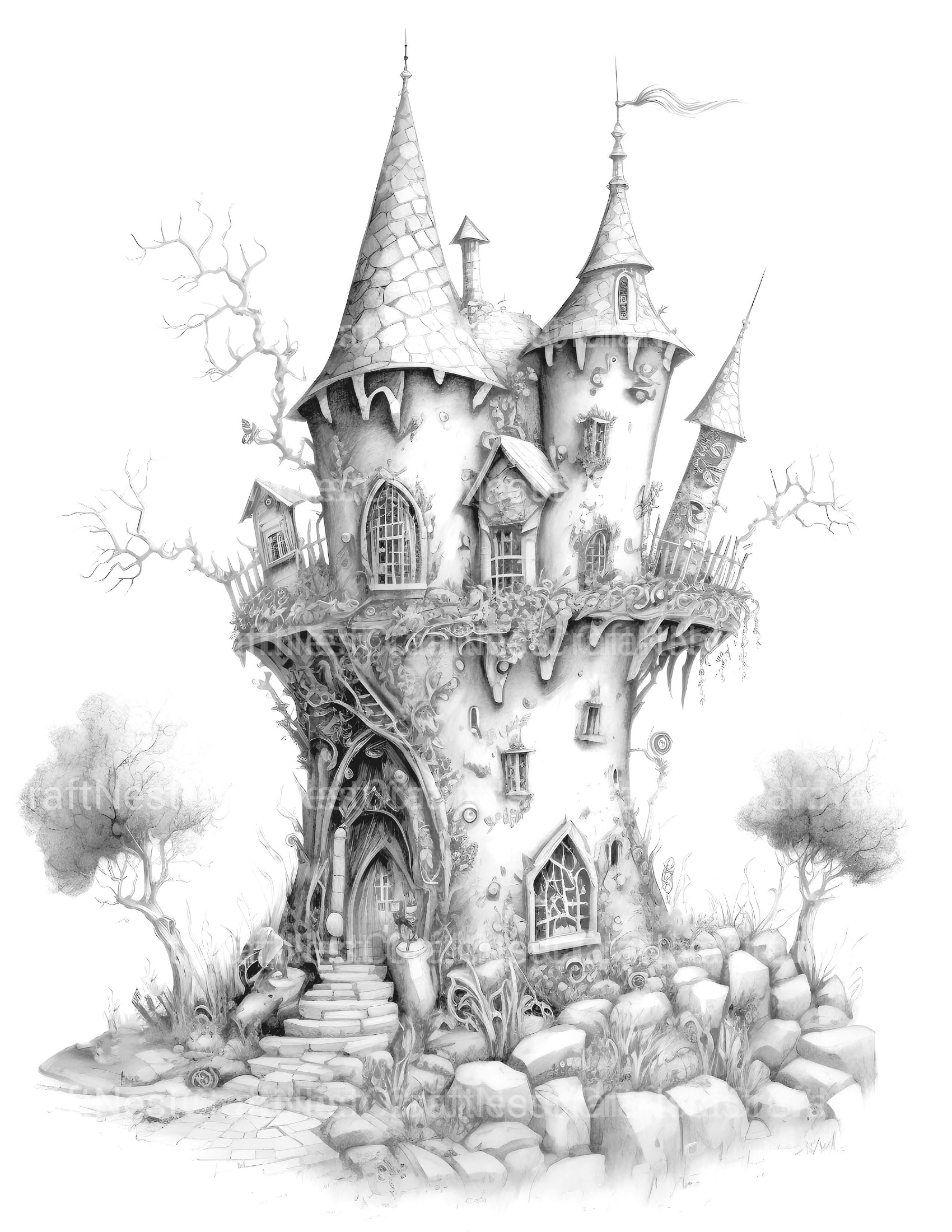 Fairy Fort Coloring Book - CraftNest - Digital Crafting and Art