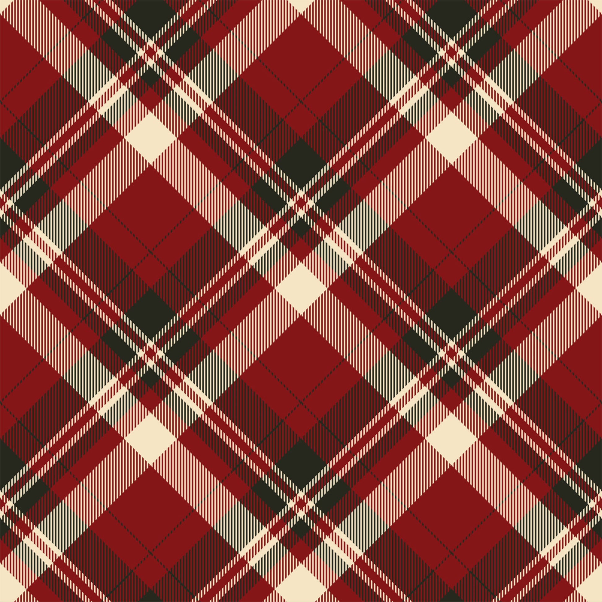 Christmas Tartan Seamless Digital Paper - CraftNest - Digital Crafting and Art