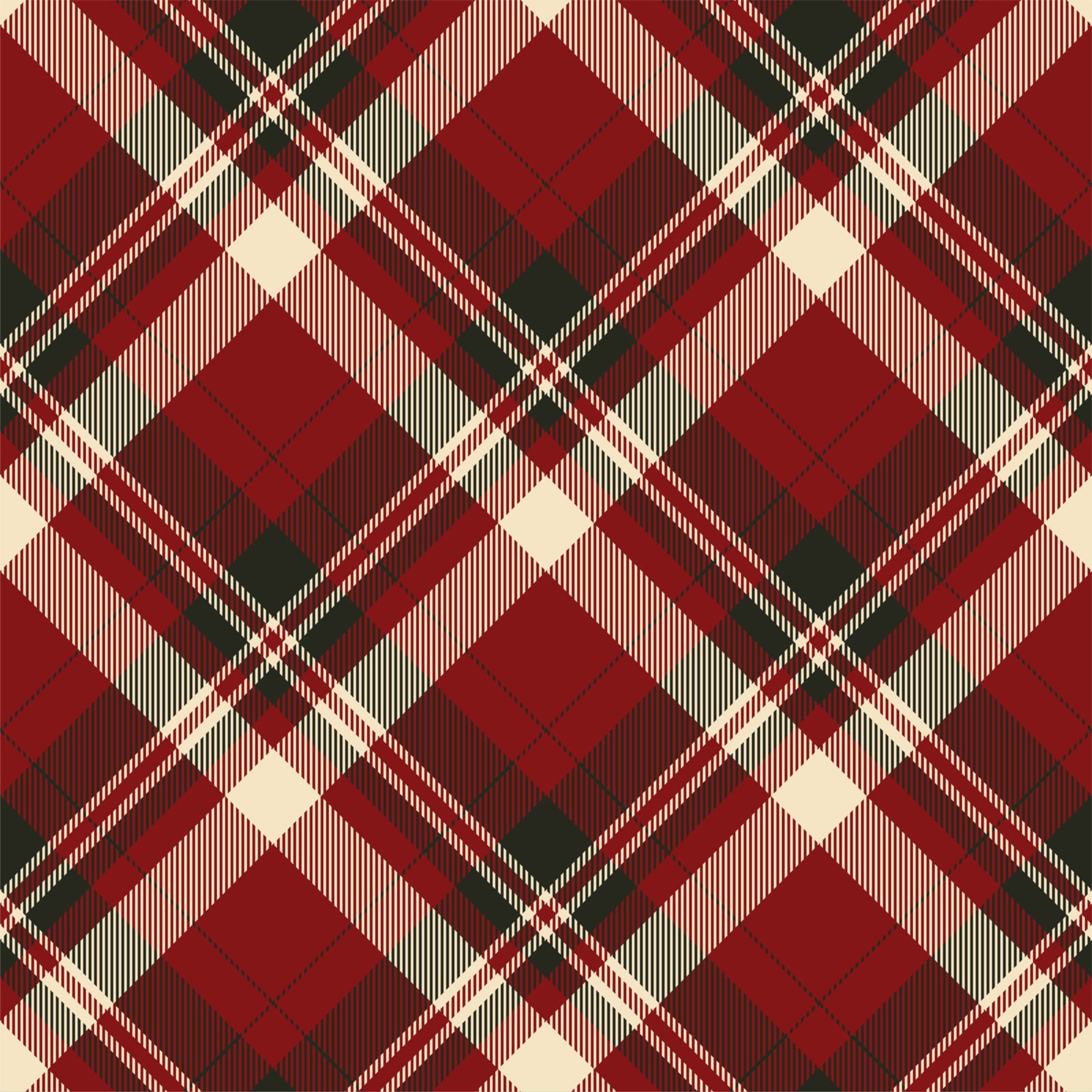 Christmas Tartan Seamless Digital Paper - CraftNest - Digital Crafting and Art