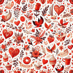 Valentine Red Seamless Digital Paper - CraftNest - Digital Crafting and Art