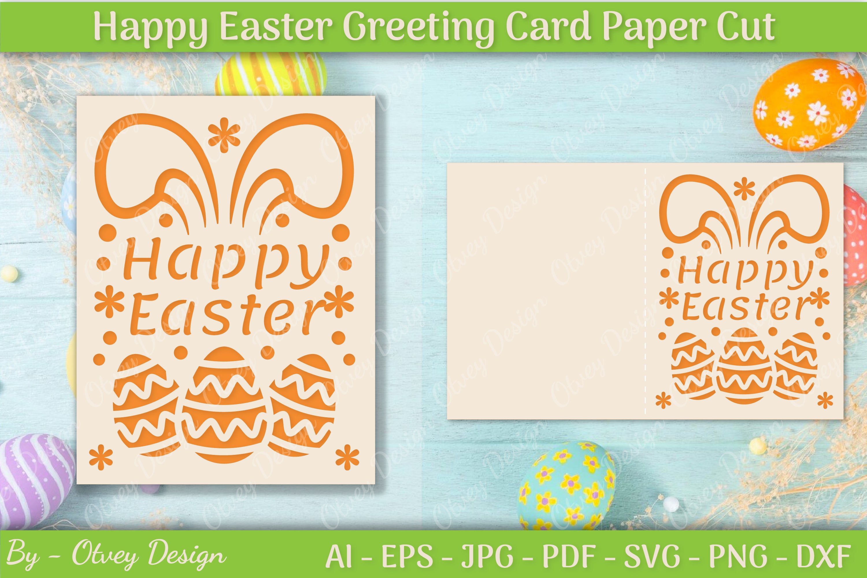 Easter Greeting Card SVG Bundle 1 - CraftNest - Digital Crafting and Art