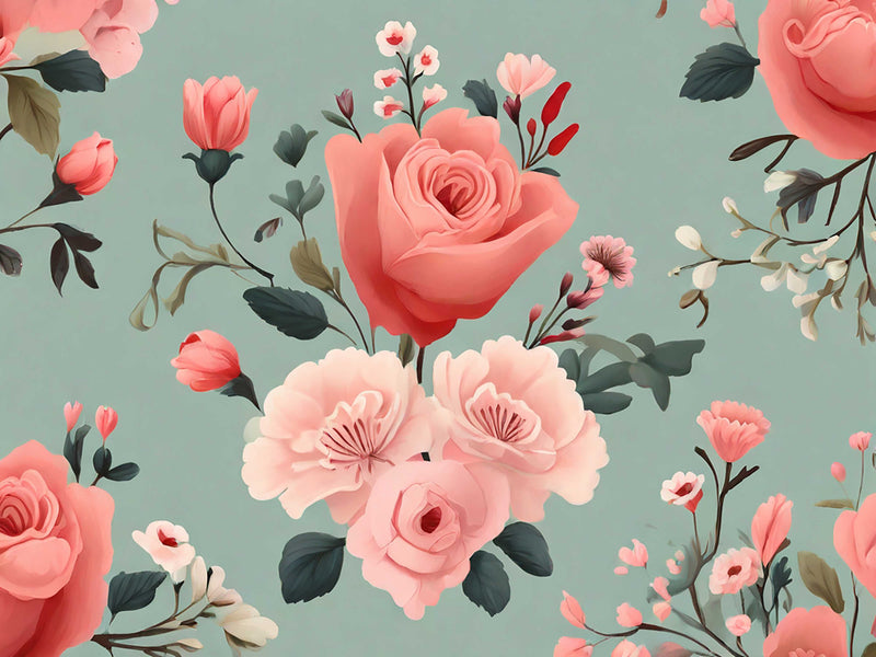 Vintage Valentines Seamless Digital Paper - CraftNest - Digital Crafting and Art