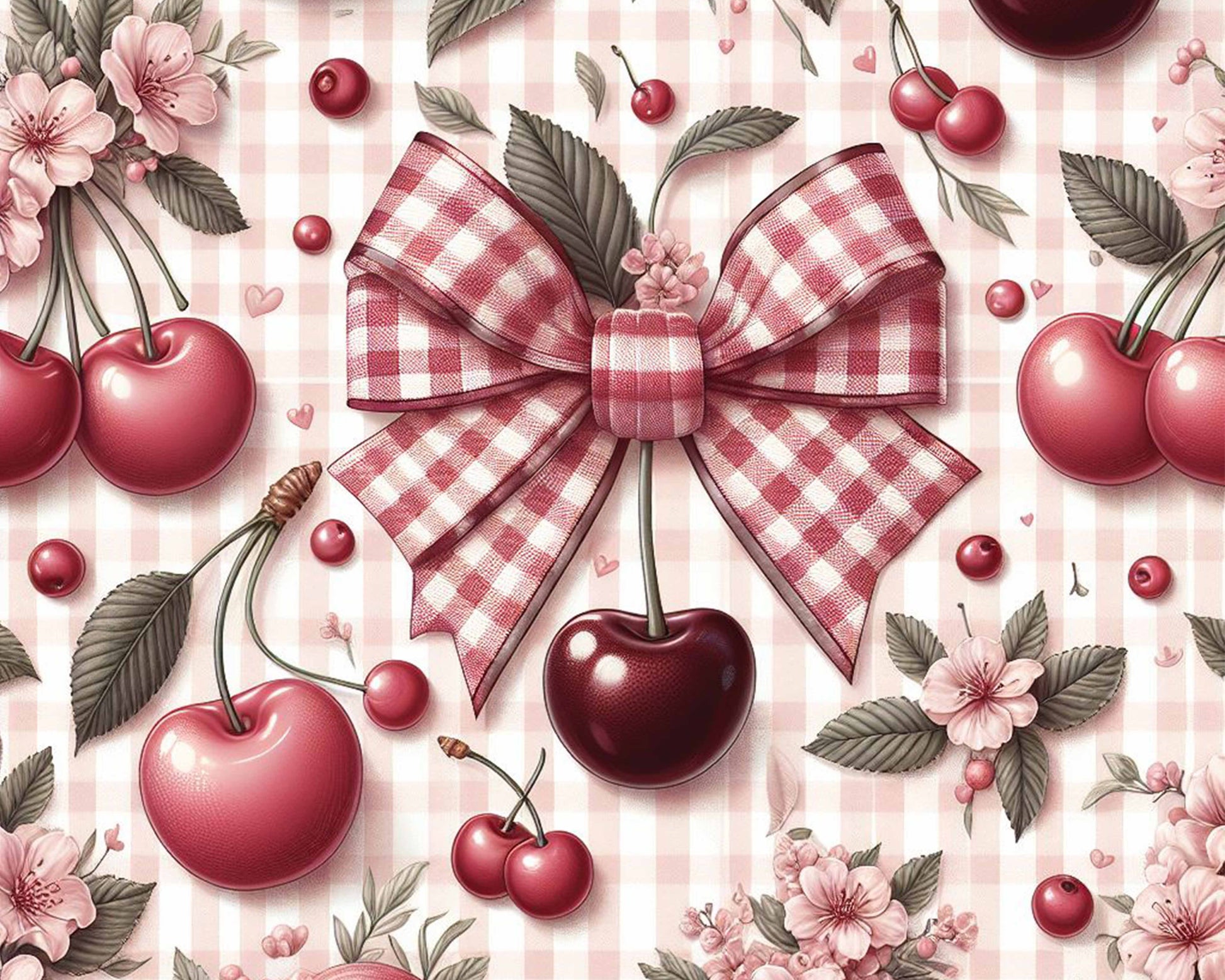 Cherry Seamless Digital Paper - CraftNest - Digital Crafting and Art
