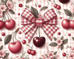 Cherry Seamless Digital Paper - CraftNest - Digital Crafting and Art