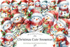 Christmas Cute Snowman Clipart Bundle 99