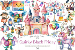 Quirky Black Friday Clipart Bundle - CraftNest - Digital Crafting and Art