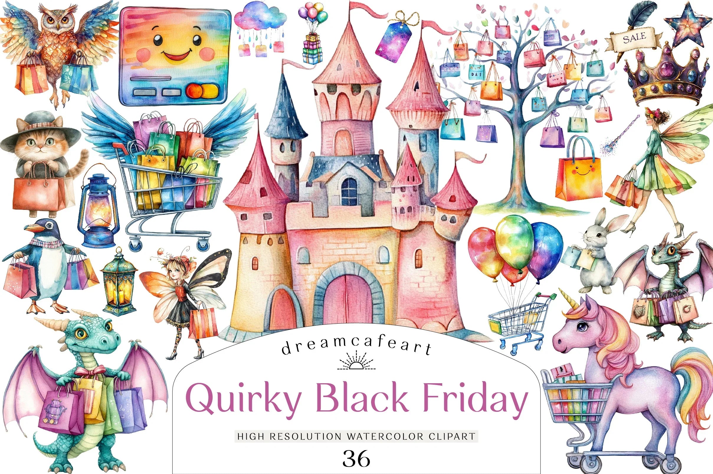 Quirky Black Friday Clipart Bundle - CraftNest - Digital Crafting and Art
