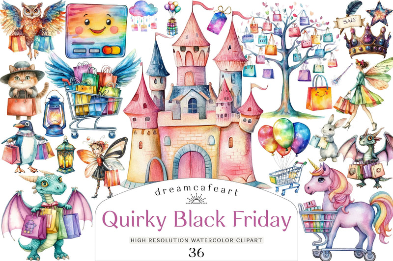 Quirky Black Friday Clipart Bundle - CraftNest - Digital Crafting and Art