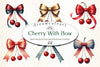 Cherry with Bow Clipart Bundle