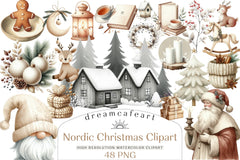 Nordic Christmas Clipart Bundle - CraftNest - Digital Crafting and Art