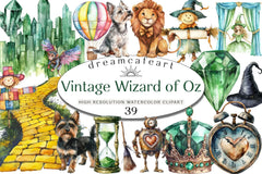 Vintage Wizard of Oz Clipart Bundle - CraftNest - Digital Crafting and Art