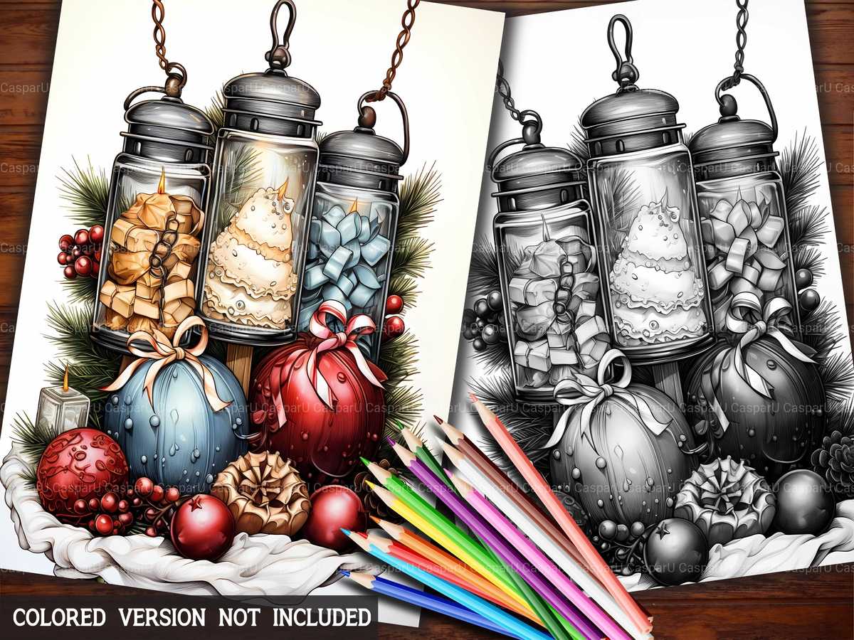 Christmas Decorations Coloring Books - CraftNest