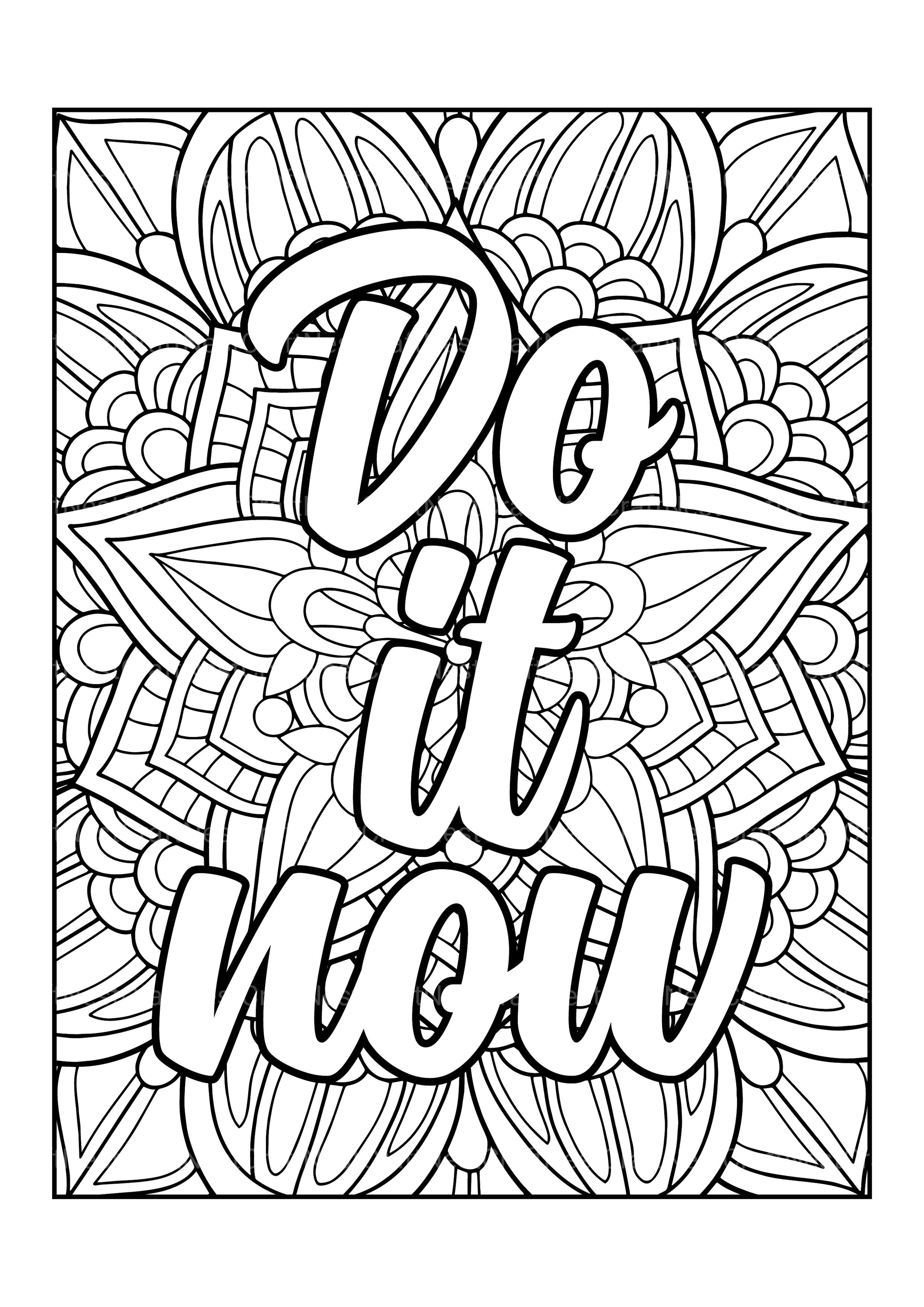 Motivational Quotes Coloring Book 2