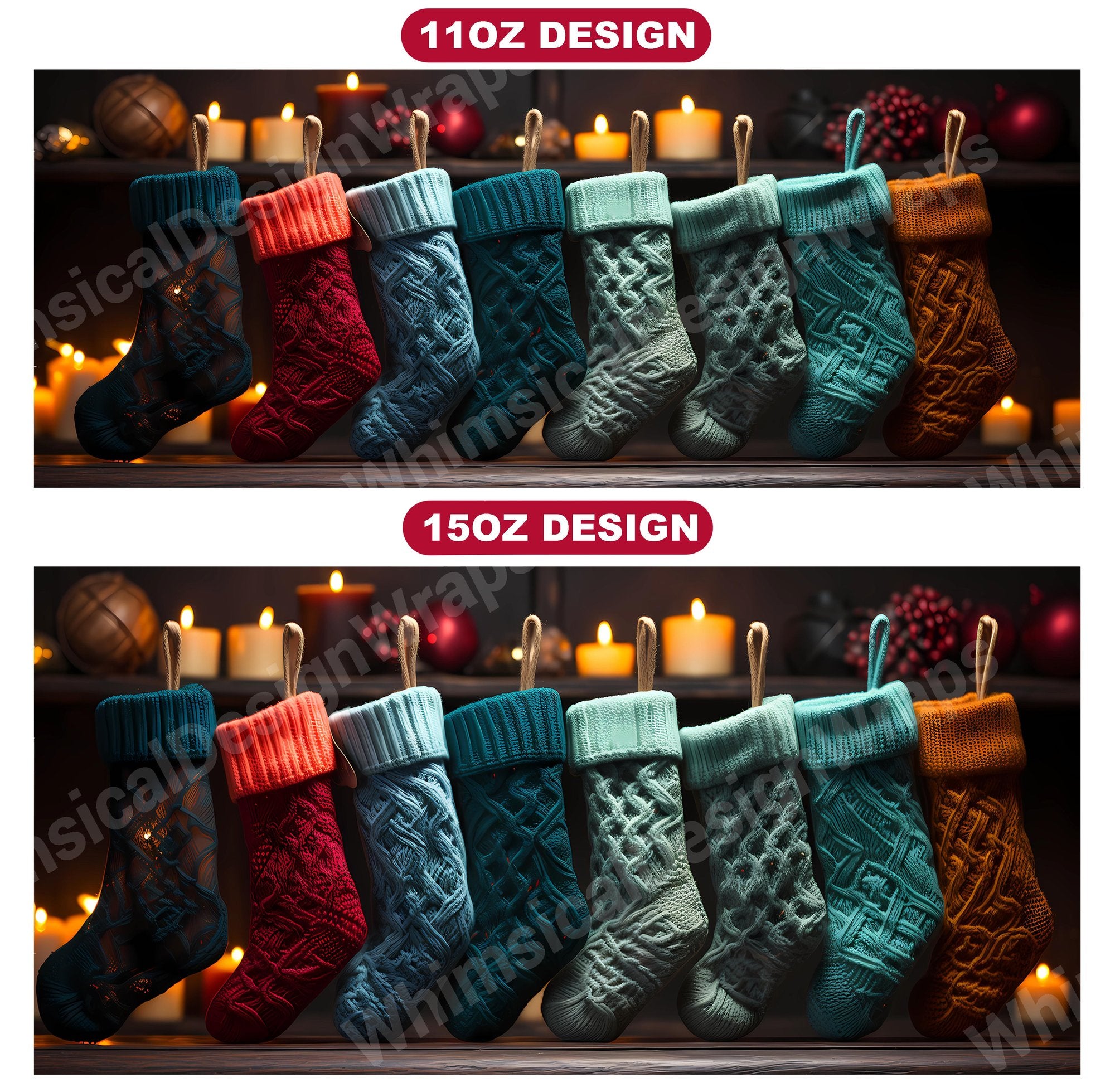 Christmas Stockings Mug Wrap - CraftNest